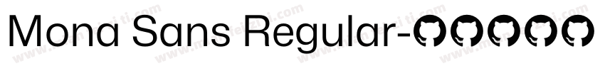 Mona Sans Regular字体转换